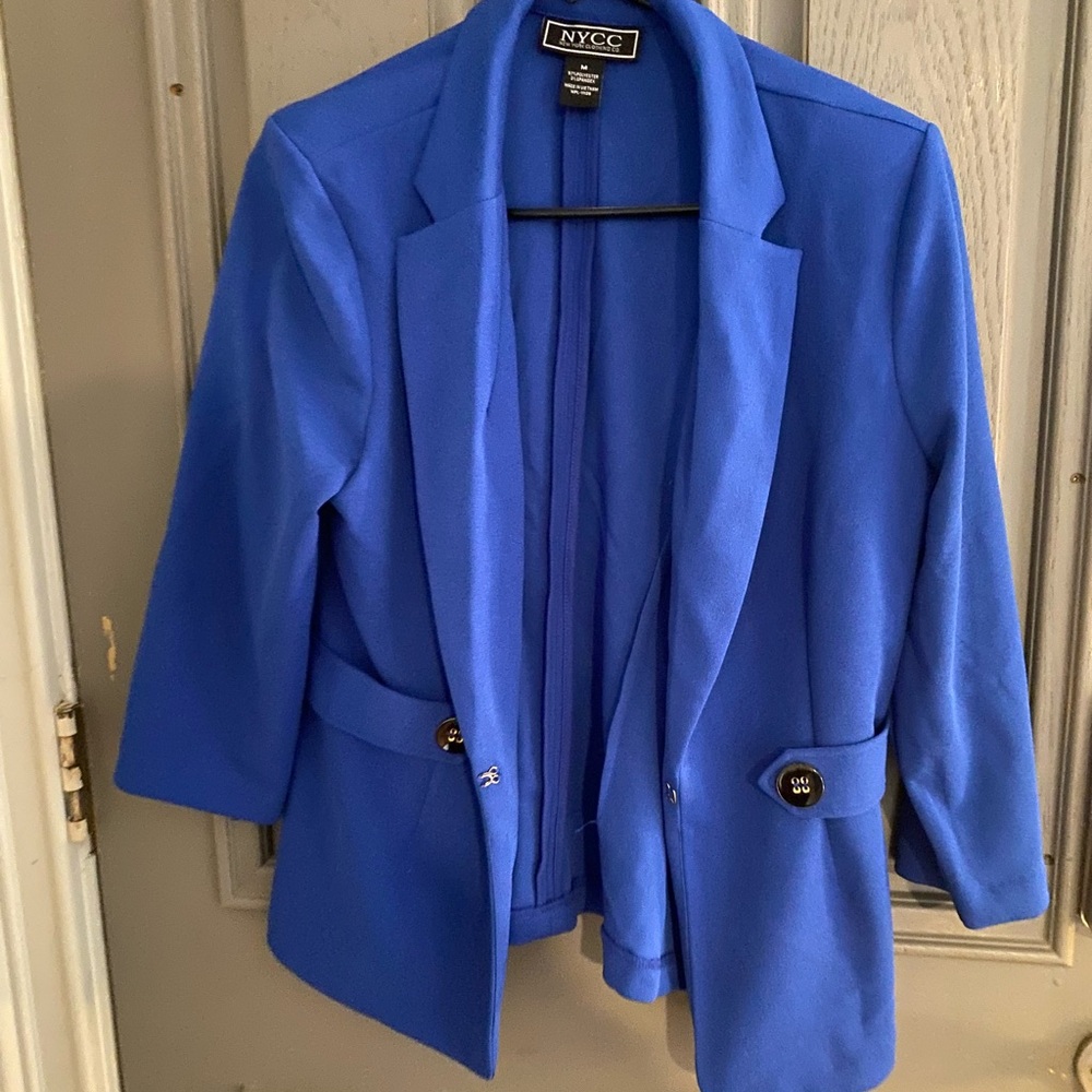 NYC Women's Vibrant Blue Suit Jacket